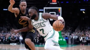 Brown, White lead Celtics’ 3-point onslaught, powering Boston to 120-95 Game 1 win over Cavaliers